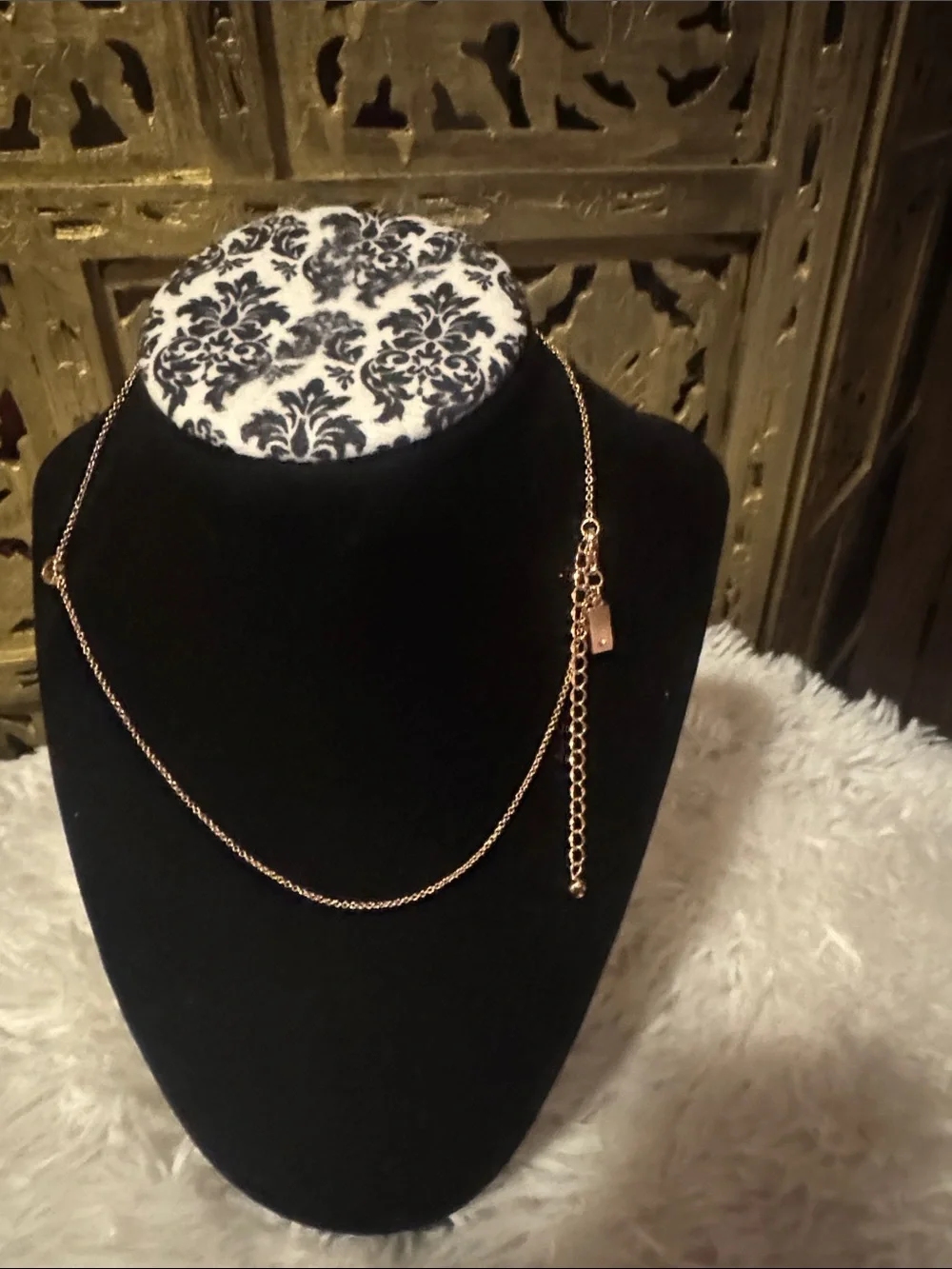 Delicate Rose Gold Heart Pendant Necklace KATE SPADE
